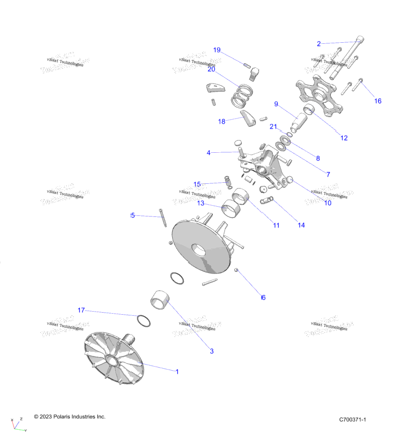 Drive Train, Primary Clutch