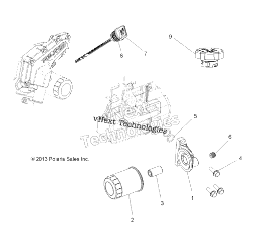 Engine, Oil Filter & Dipstick
