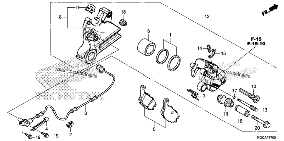 Rear Brake Caliper