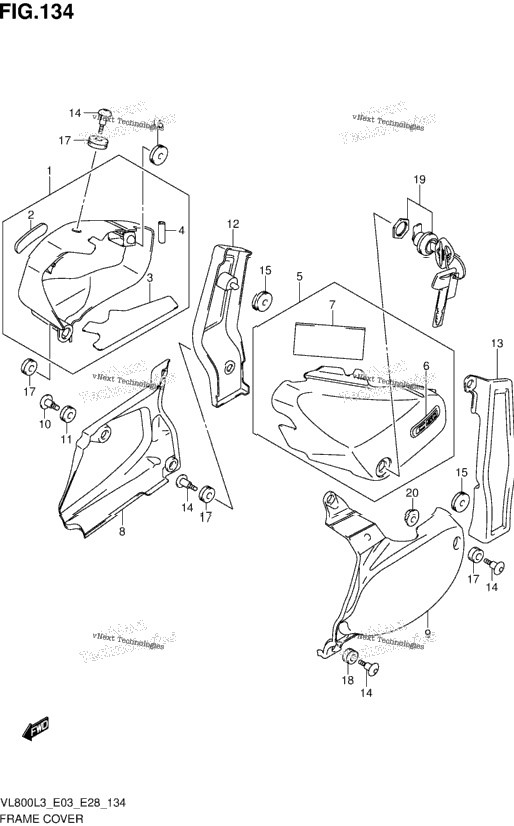 Frame Cover (Vl800l3 E33)