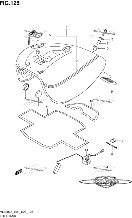 Fuel Tank (Vl800tl3 E03)