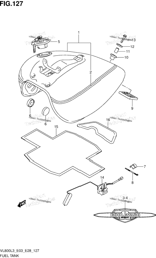 Fuel Tank (Vl800tl3 E33)