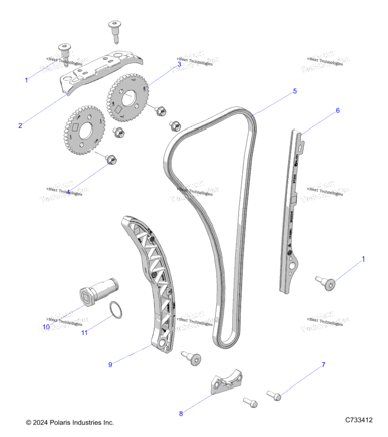 Engine, Cam Chain & Sprocket