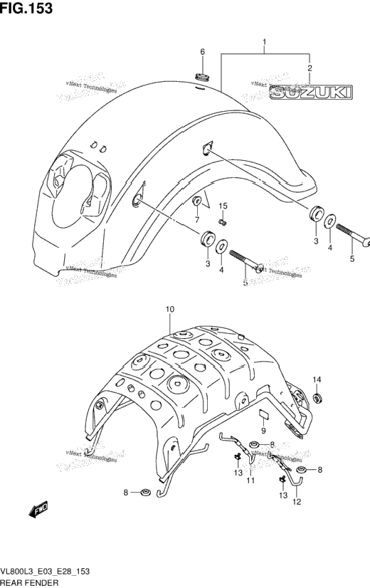 Rear Fender (Vl800l3 E03)