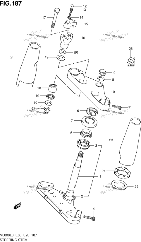 Steering Stem (Vl800cl3 E33)