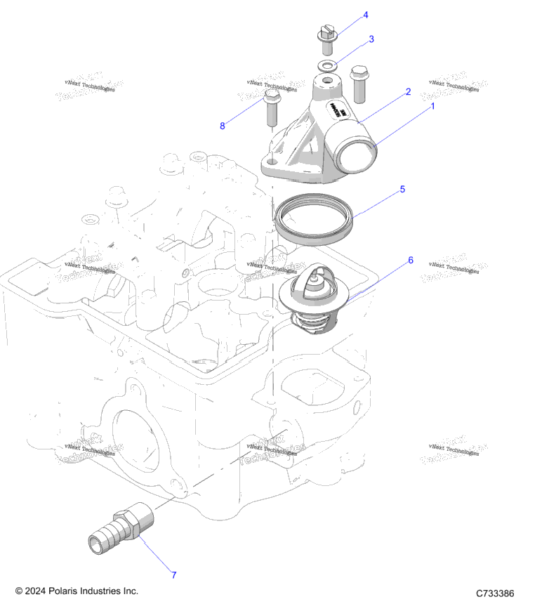 Engine, Thermostat & Cover