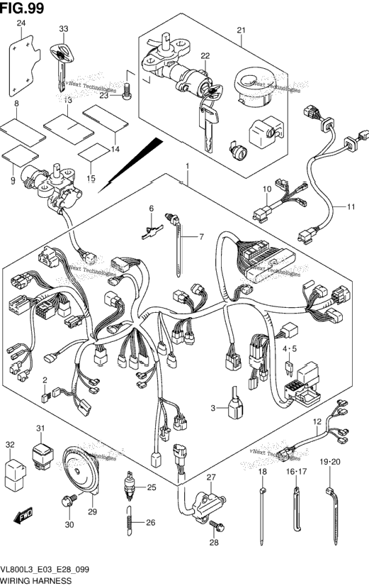 Wiring Harness (Vl800l3 E33)