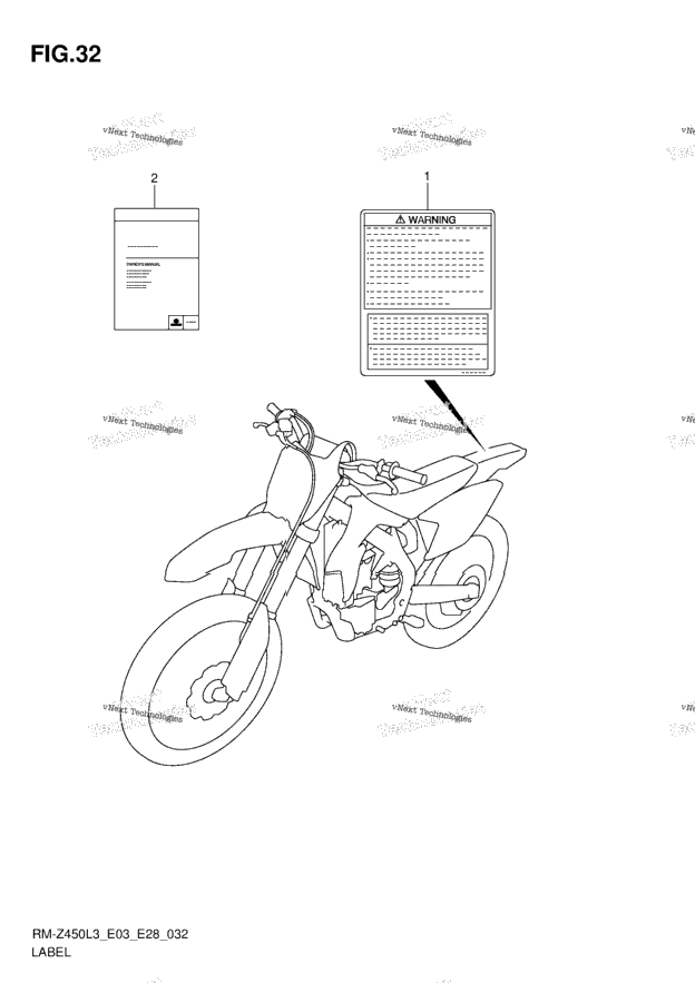 Label (Rm-Z450l3 E03)