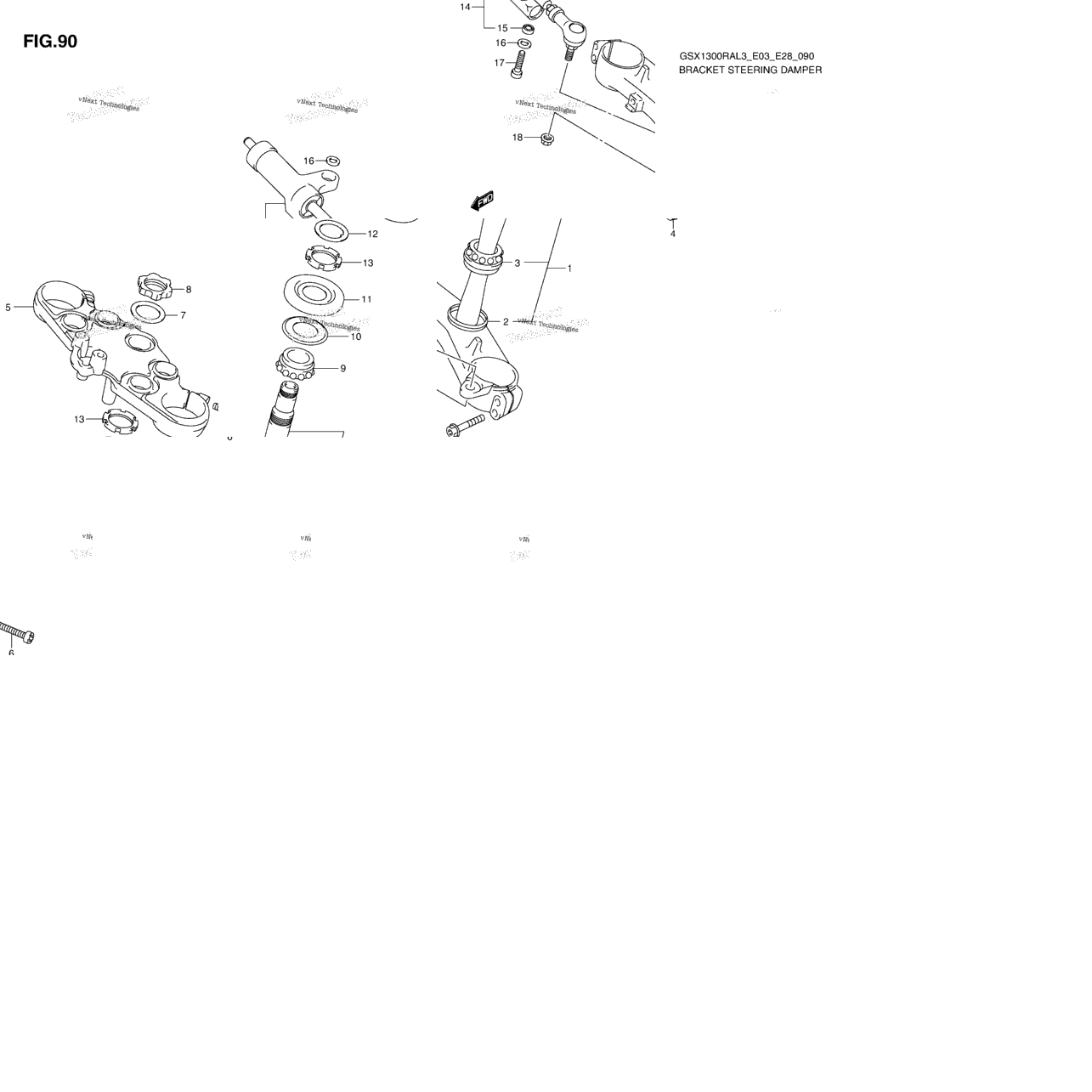 Bracket Steering Damper
