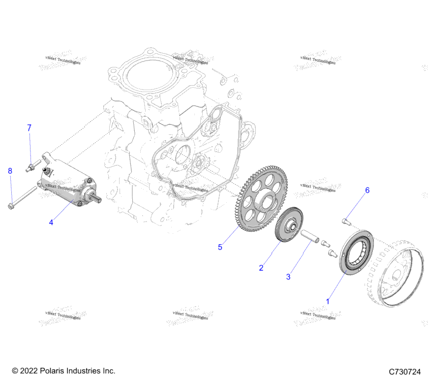 Engine, Starter Drive
