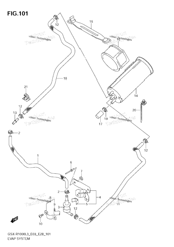 Evap System (Gsx-R1000zl3 E33)