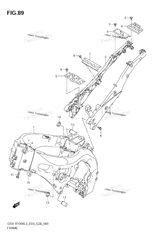 Frame (Gsx-R1000zl3 E03)