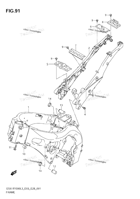 Frame (Gsx-R1000zl3 E33)