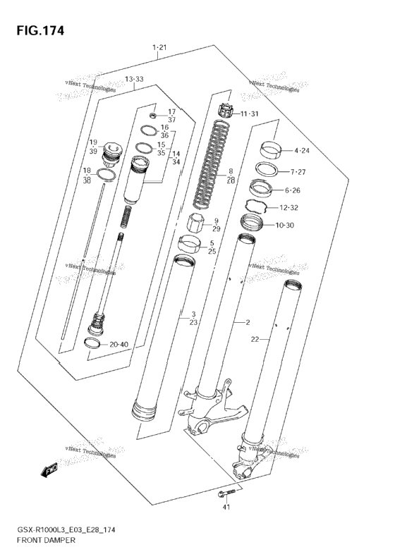 Front Damper (Gsx-R1000zl3 E03)