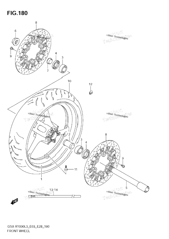Front Wheel (Gsx-R1000l3 E33)