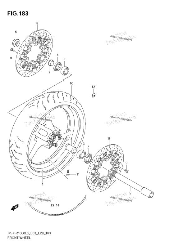 Front Wheel (Gsx-R1000zl3 E33)