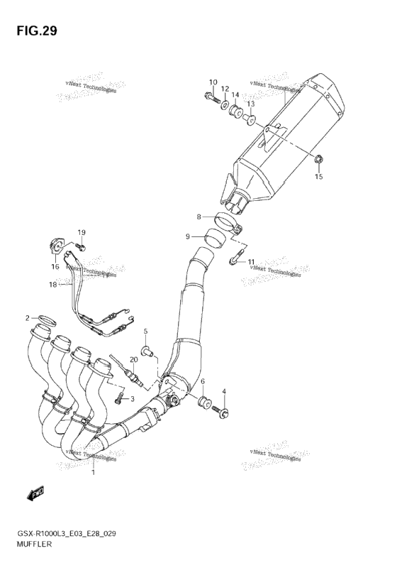 Muffler (Gsx-R1000zl3 E28)