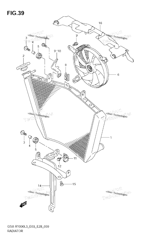 Radiator (Gsx-R1000zl3 E33)