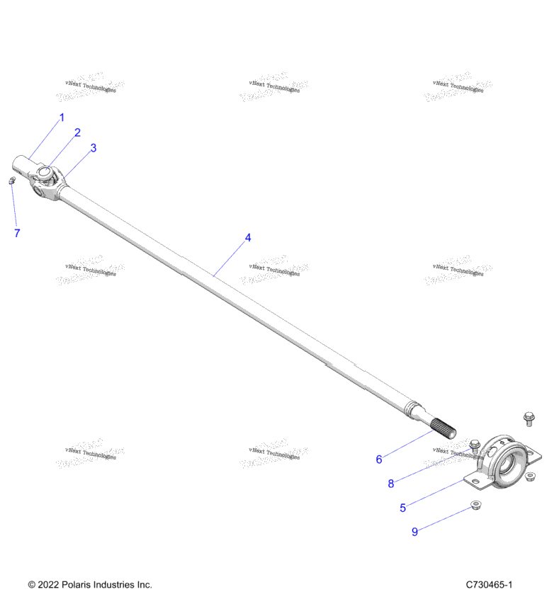 Drive Train, Rear Prop Shaft R24m4a57b1/Eb9/Eb9