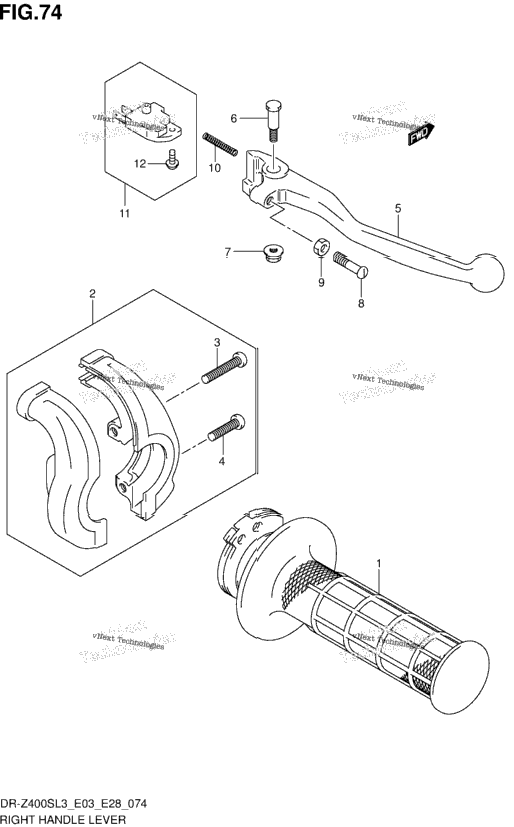 Right Handle Lever