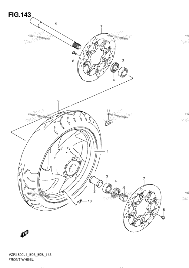 Front Wheel (Vzr1800l4 E28)