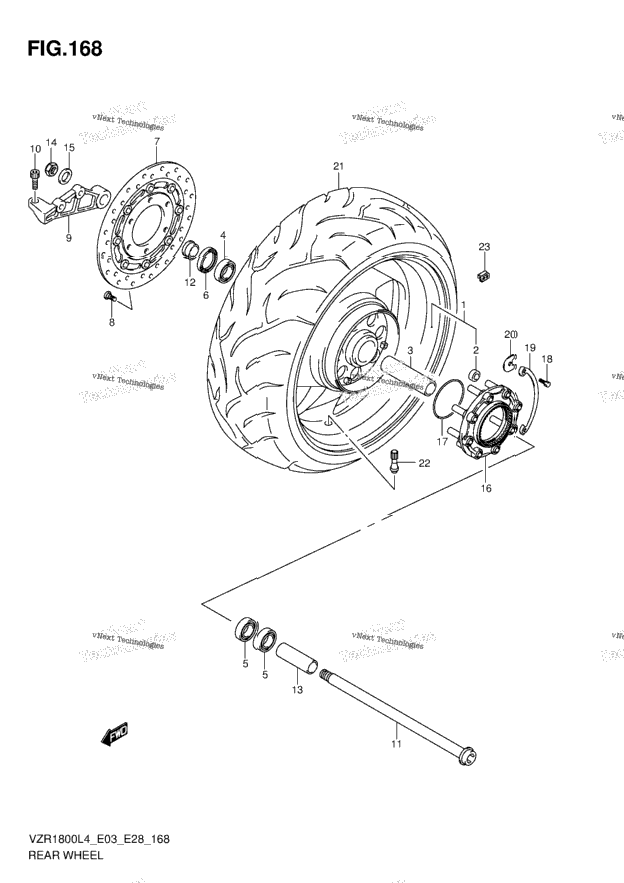 Rear Wheel (Vzr1800zl4 E33)