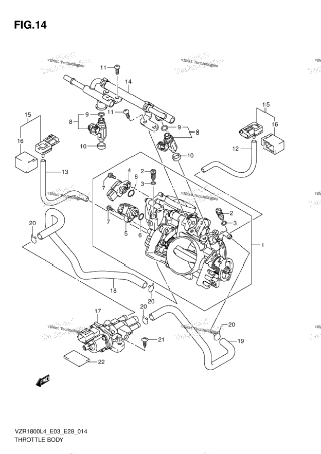 Throttle Body (Vzr1800l4 E28)