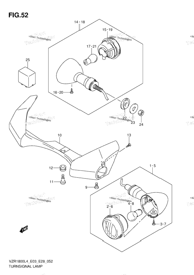 Turnsignal Lamp (Vzr1800zl4 E28)