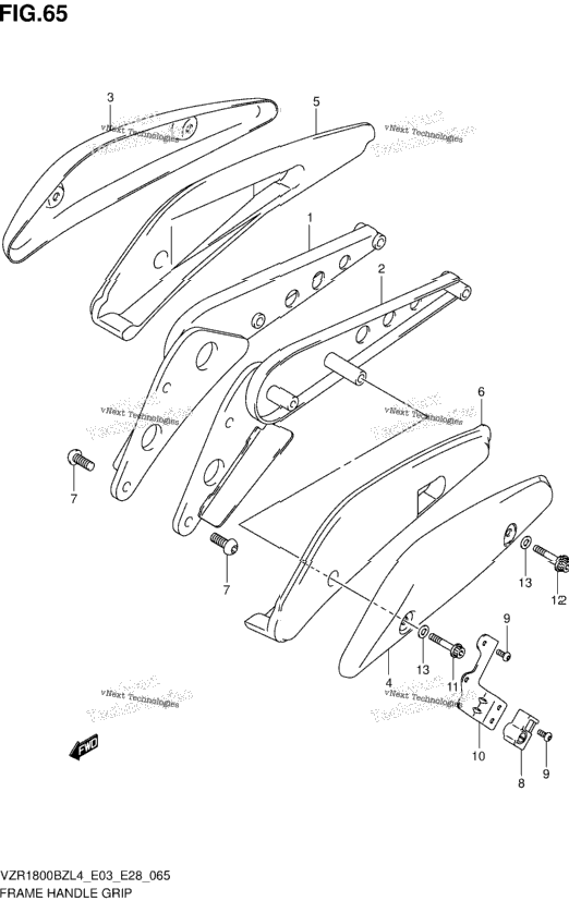 Frame Handle Grip (Vzr1800bzl4 E33)