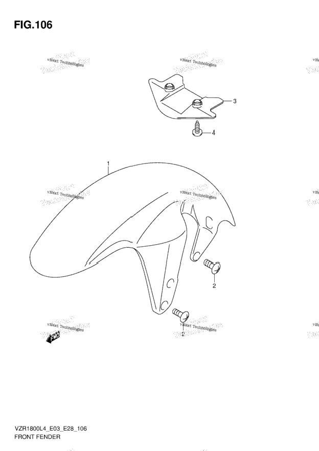 Front Fender (Vzr1800l4 E03)