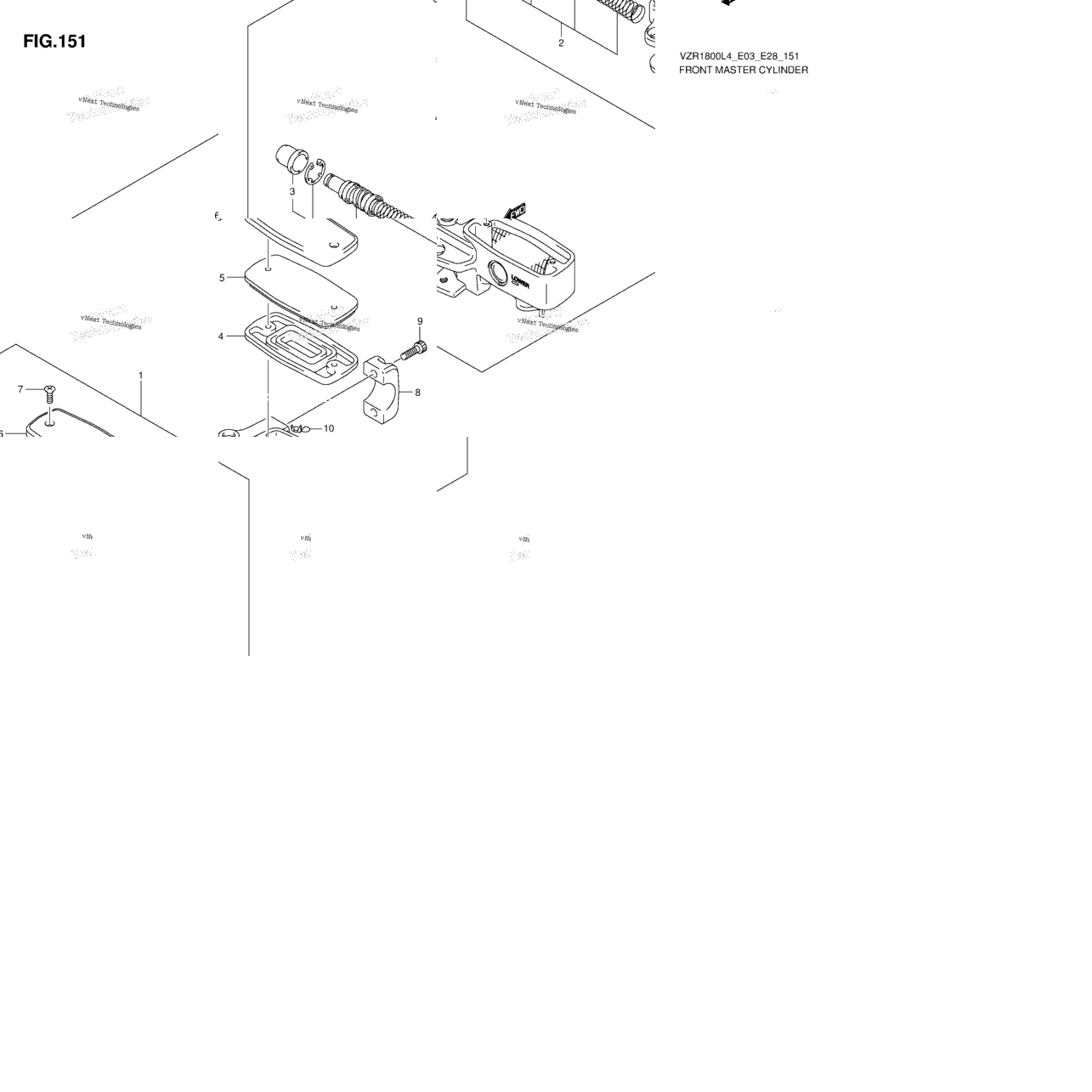 Front Master Cylinder (Vzr1800l4 E28)
