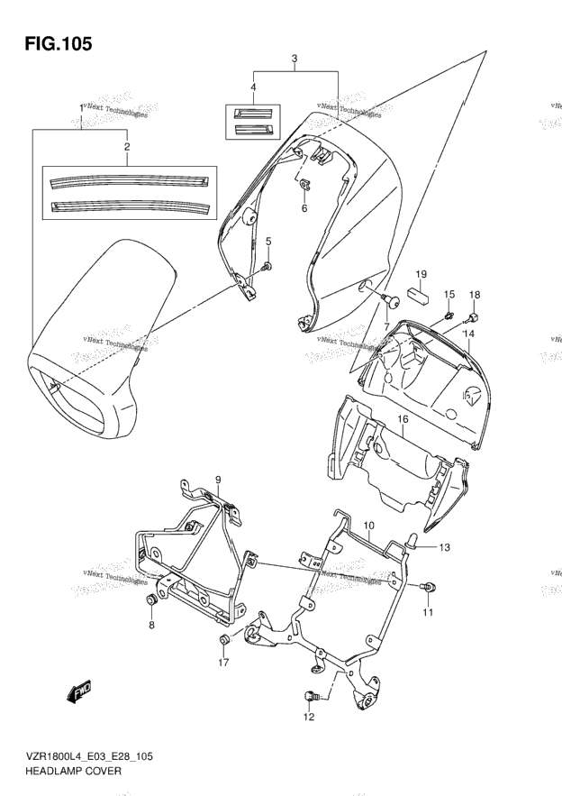 Headlamp Cover (Vzr1800zl4 E33)