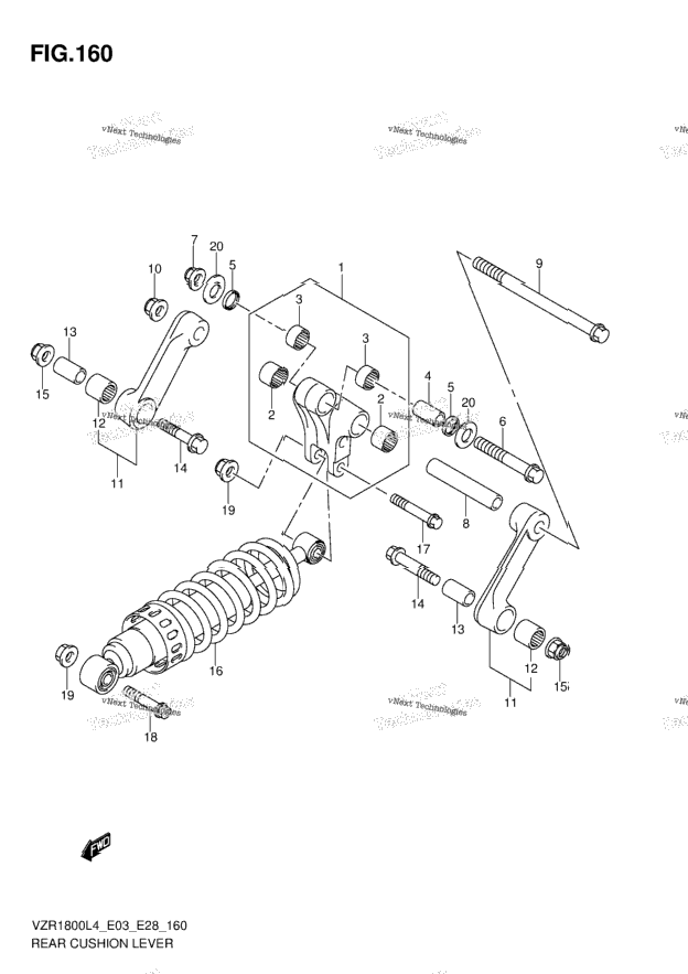Rear Cushion Lever (Vzr1800zl4 E03)