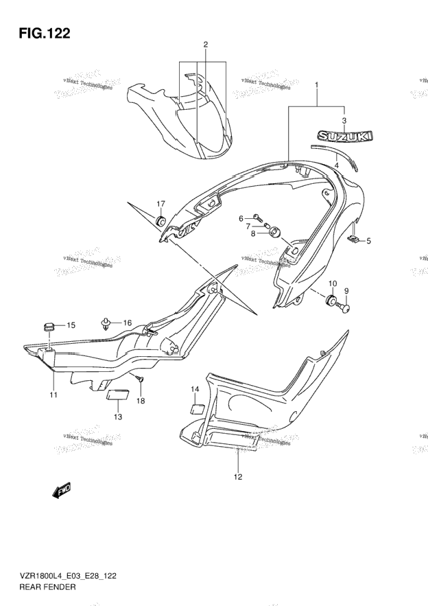 Rear Fender (Vzr1800zl4 E03)