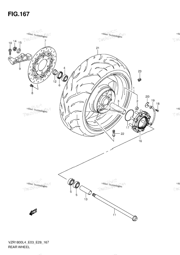 Rear Wheel (Vzr1800zl4 E28)
