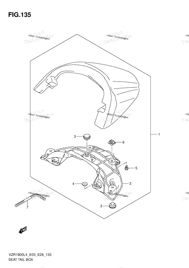 Seat Tail Box (Vzr1800l4 E28)