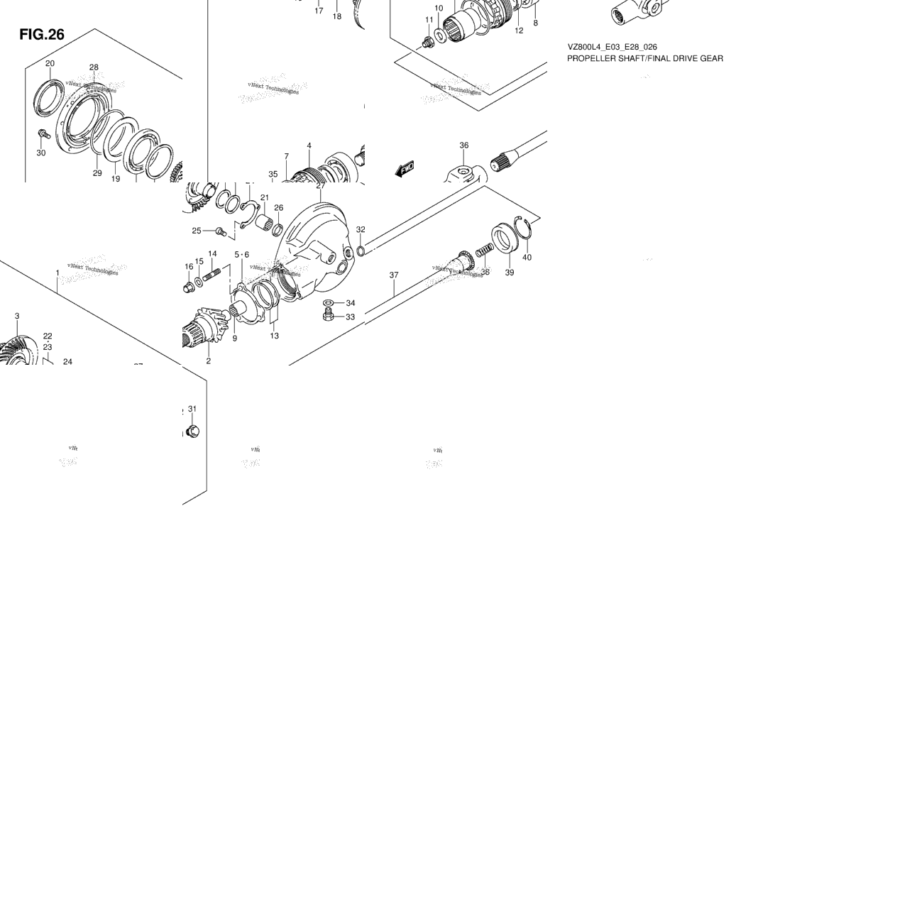 Propeller Shaft/Final Drive Gear