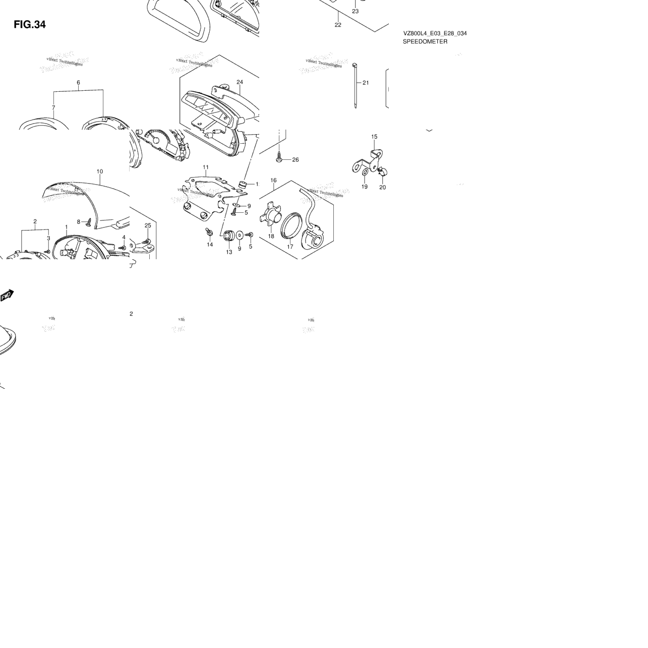 Speedometer (Vz800l4 E28)