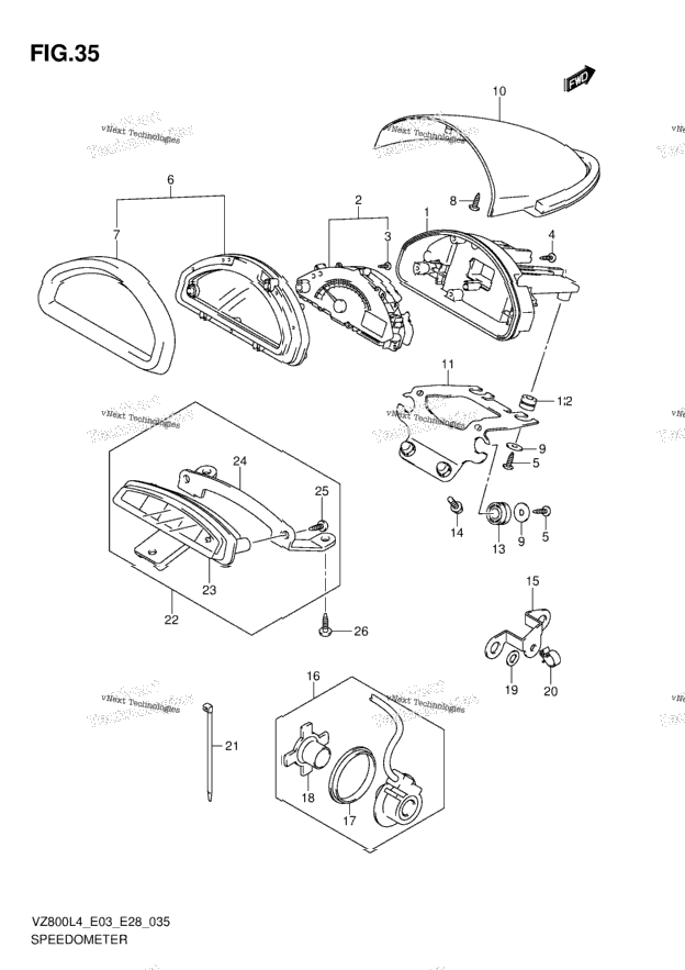 Speedometer (Vz800l4 E33)