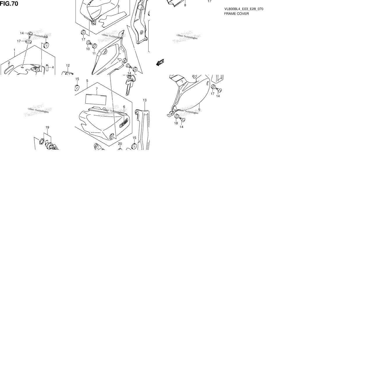 Frame Cover (Vl800bl4 E03)