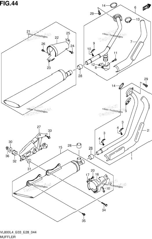 Muffler (Vl800tl4 E28)
