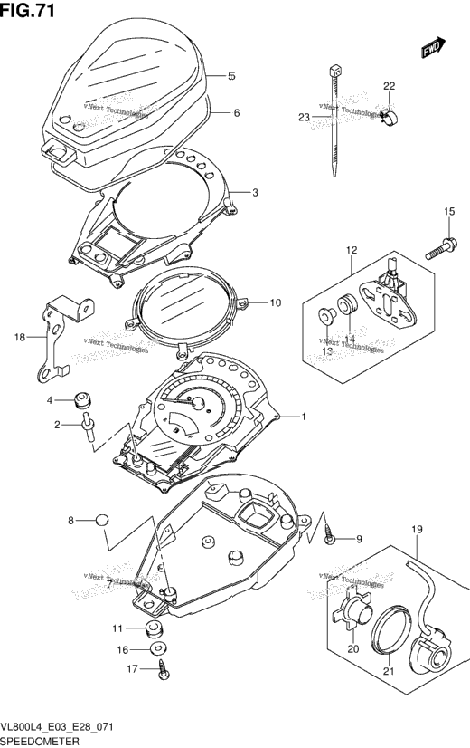 Speedometer (Vl800l4 E33)