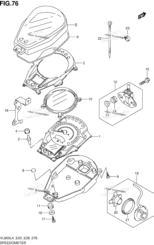 Speedometer (Vl800tl4 E28)