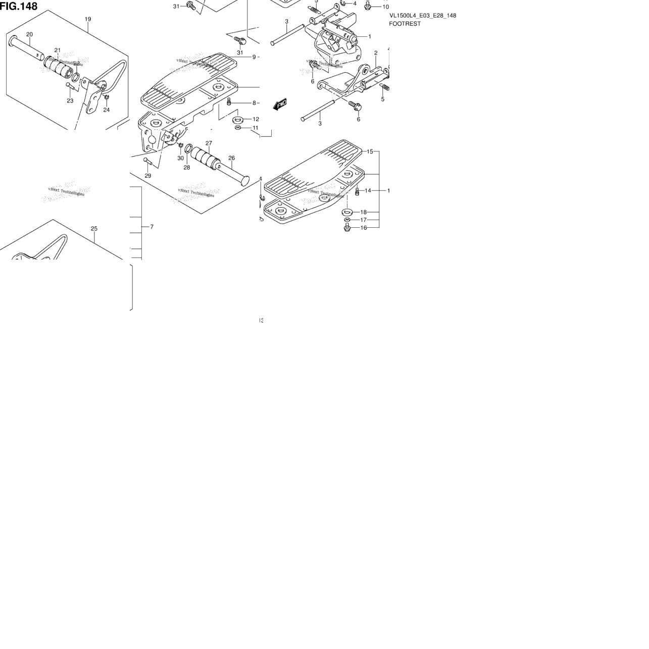 Footrest (Vl1500l4 E33)