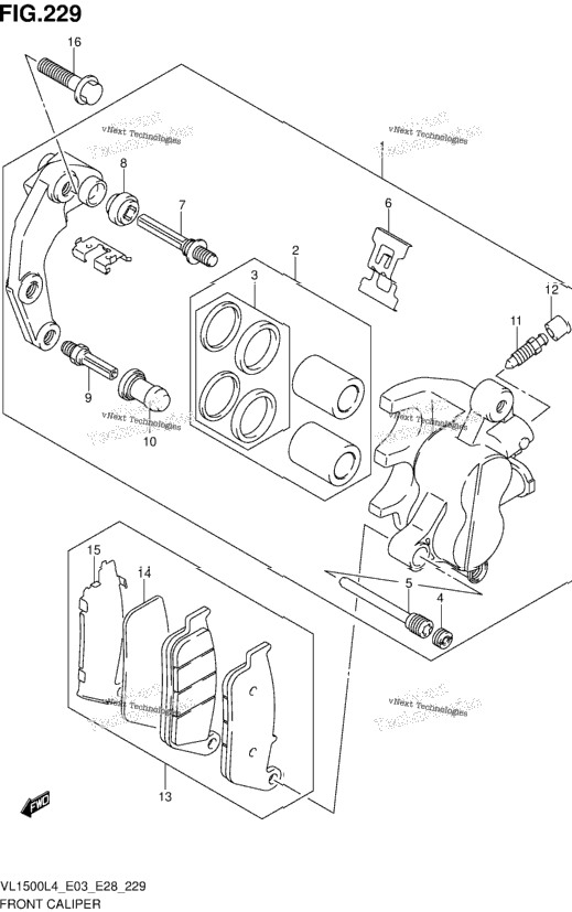 Front Caliper (Vl1500l4 E28)