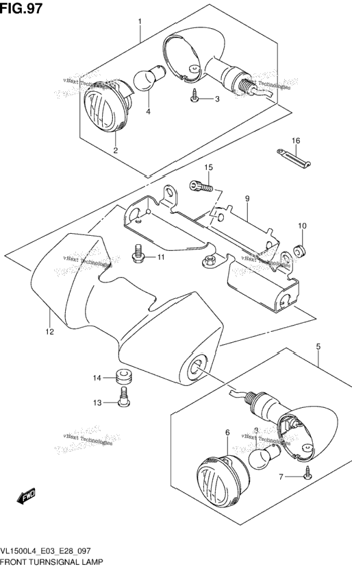 Front Turnsignal Lamp (Vl1500l4 E28)