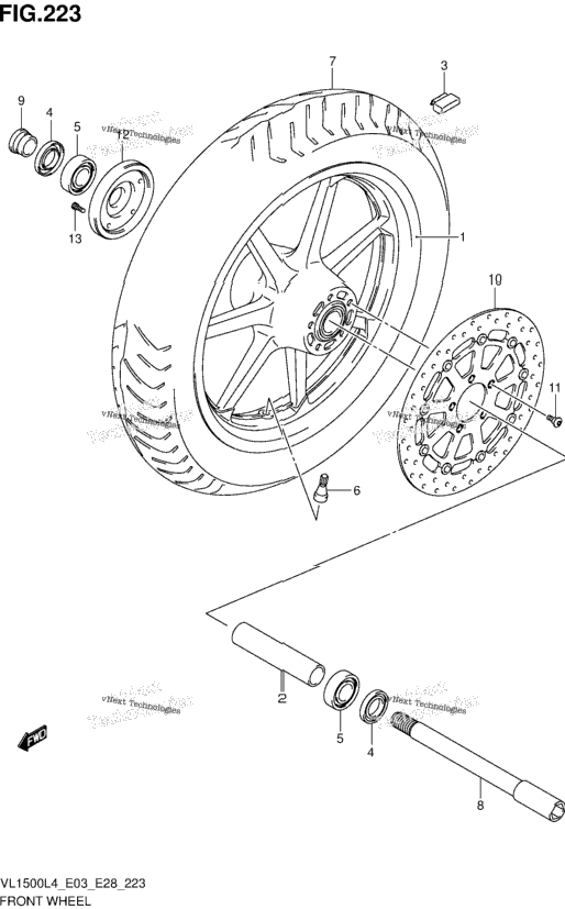 Front Wheel (Vl1500l4 E28)