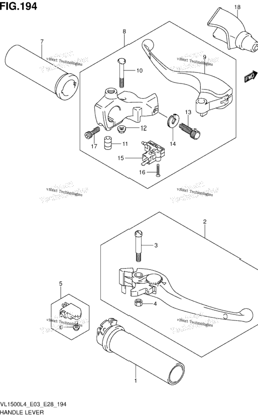 Handle Lever (Vl1500bl4 E03)