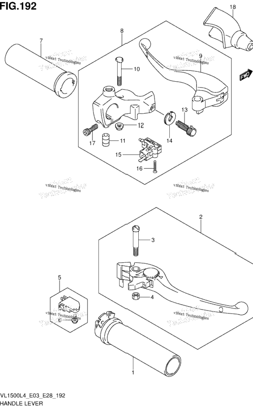 Handle Lever (Vl1500l4 E28)