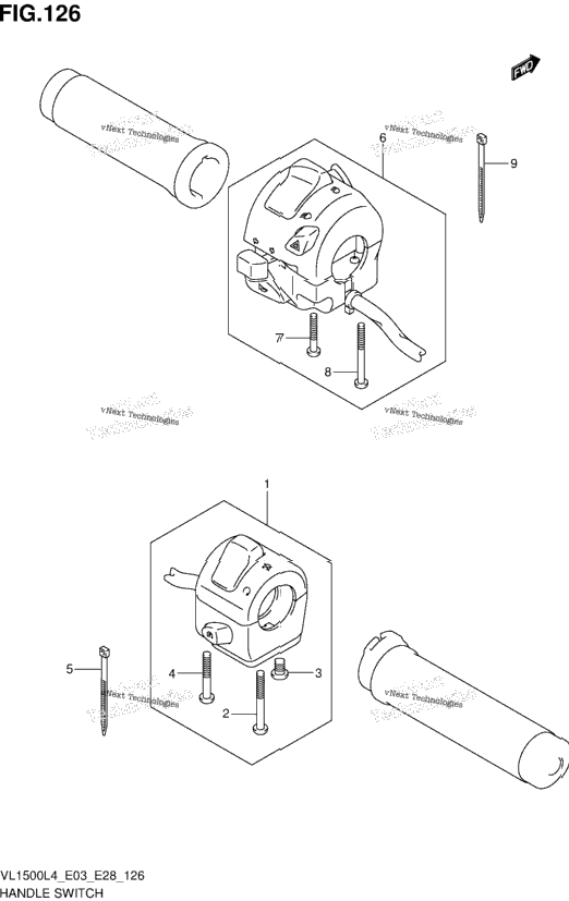 Handle Switch (Vl1500l4 E03)